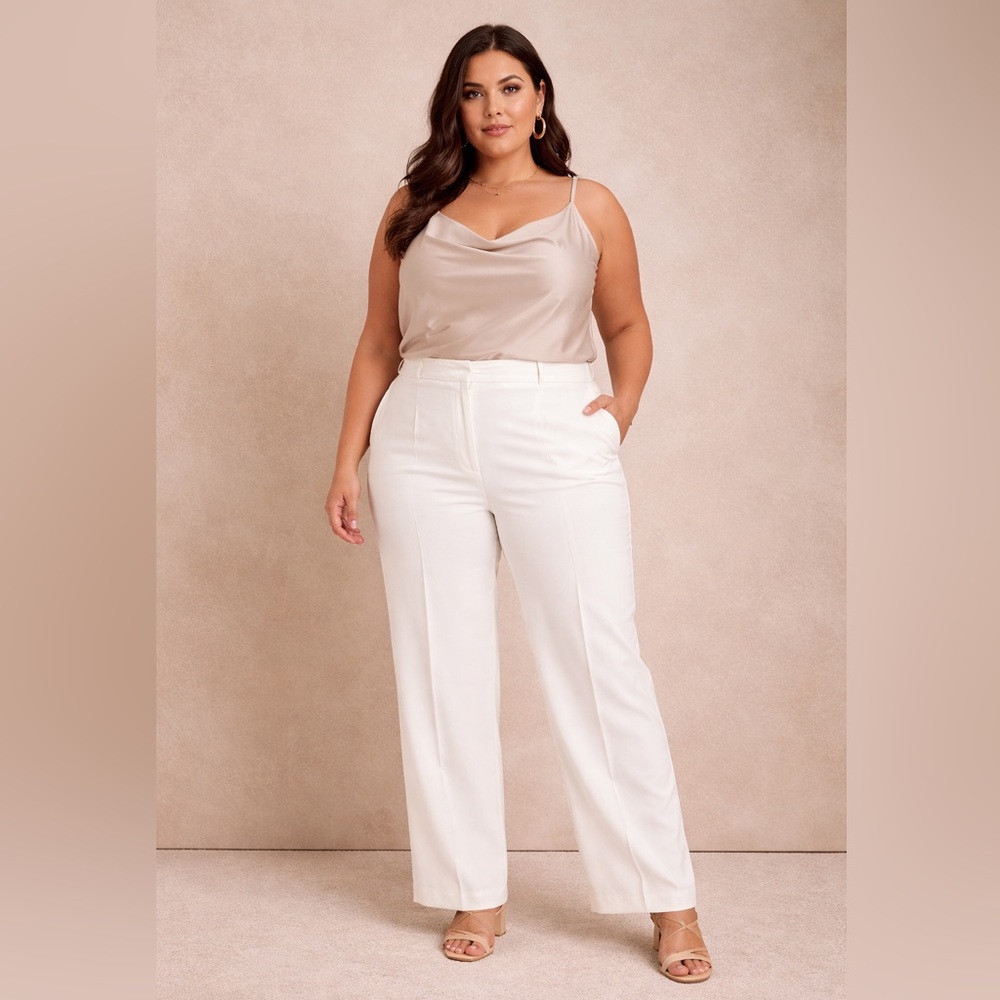 Style & Co Cream Tailored Trousers – Size 14 – NWOT